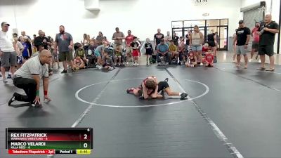 48 lbs Round 1 (4 Team) - Marco Velardi, Killa Bees vs Rex Fitzpatrick, Warhawks Wrestling