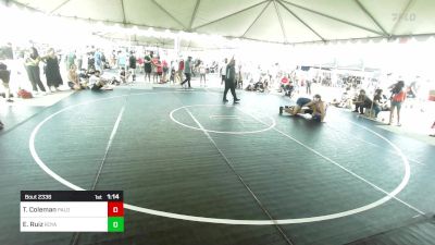 175 lbs Round Of 16 - Travis Coleman, Paloma Valley HS vs Eric Ruiz, Royalty WC