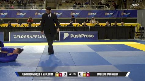 Jennisin Dominique R. M. De Grim vs Madeline Baro Kahan 2026 Pan Jiu Jitsu IBJJF Championship