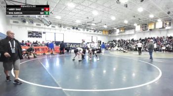 155 lbs Quarterfinal - Eva Garcia, Marina vs Abby Diaz, La Mirada