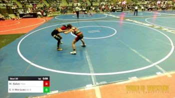 73 lbs Consi Of 16 #2 - Maddox Baker, Purler Wrestling, Inc vs Stevie Varela-Marquez, NM Beast