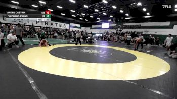 157 lbs Champ. Round 2 - Richard Evans, Liberty (Madera) vs Andre Castro, Central