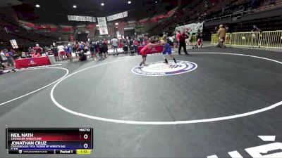 187 lbs 5th Place Match - Neil Nath, Crusader Wrestling vs Jonathan Cruz, Crossroads YITA Tigers SF Wrestling Club