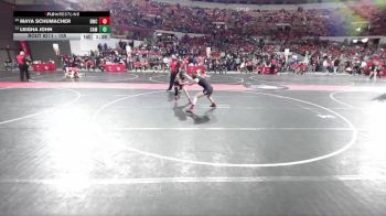 105 lbs Cons. Round 4 - Leigha John, Campbellsport vs Maya Schumacher, Brillion Wrestling Club