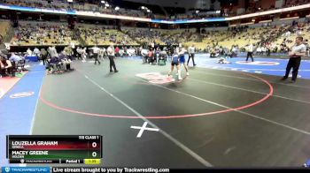 115 Class 1 lbs Semifinal - Louzella Graham, Seneca vs Macey Greene, Holden