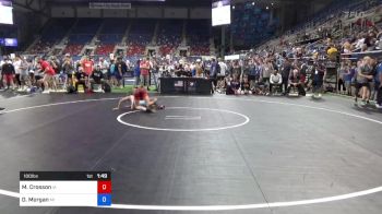 100 lbs Rnd Of 32 - Mac Crosson, Iowa vs Deacon Morgan, Michigan