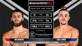 Nik Bowers vs. Luke Lanier | Shamrock FC 308 Replay