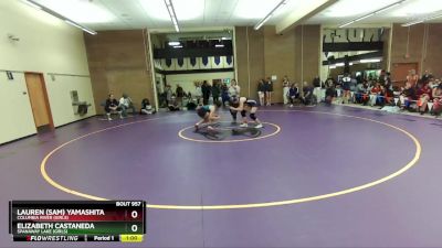 125lbs Cons. Round 4 - Elizabeth Castaneda, Spanaway Lake (Girls) vs Lauren (Sam) Yamashita, Columbia River (Girls)