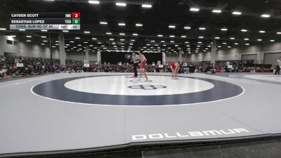113 lbs Cons. Sub-rd Of 64 - Sebastian Lopez, Texas vs Cayden Scott, Raw Wrestling Club