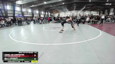 142 lbs Cons. Semi - Billy Counley, Iron County Wrestling Academy vs John( J.r) Carpenter, Shootbox Wrestling Club