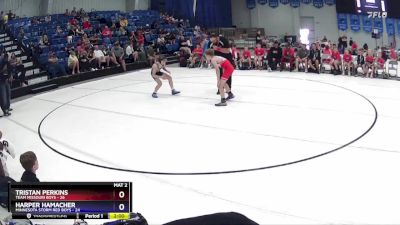 86 lbs Finals (2 Team) - Tristan Perkins, Team Missouri Boys vs Harper Hamacher, Minnesota Storm Red Boys