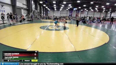 88 lbs Rd# 2 10:30am Friday - Taitumn Deppe, Iowa Black vs Hayden Barber, Ranger WC