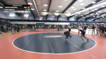 285 lbs Champ. Round 1 - Ross Worlds, Eastern University vs Micah Martinez, Messiah
