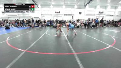 O-165 lbs 3rd Place - Riley Bennett, TN vs Drake Allen, OH