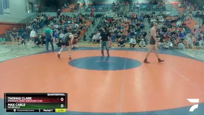 138 lbs Quarterfinal - Thomas Clark, Stewarts Creek Wrestling Club vs Max Cable, Sevierville