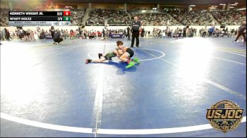 70 lbs Round Of 16 - Kenneth Wright Jr., Blue Devil Wrestling vs Wyatt Holtz, Coweta Tiger Wrestling