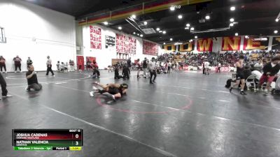 120 lbs Champ. Round 1 - Nathan Valencia, Cerritos vs Joshua Cadenas, Harvard Westlake