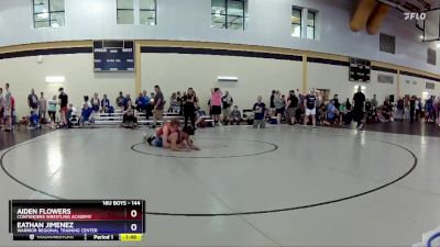 144 lbs Quarterfinal - Aiden Flowers, Contenders Wrestling Academy vs Eathan Jimenez, Warrior Regional Training Center