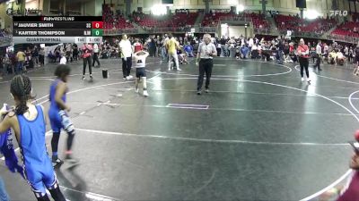 85 lbs Quarterfinal - Karter Thompson, Norfolk Jr Wrestling vs JauVier Smith, Sherman Challengers