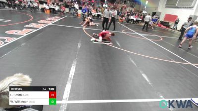 88 lbs Rr Rnd 5 - Easton Smith, R.A.W. vs Wyatt Wilkinson, Skiatook Youth Wrestling 2022-23