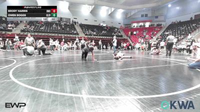 83 lbs Rr Rnd 5 - Brody Harris, Bartlesville Wrestling Club vs Owen Boggs, Cleveland Take Down Club