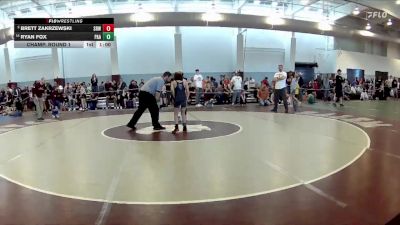 74 lbs Champ. Round 1 - Ryan Fox, Poquoson Athletic Association vs Brett Zakrzewski, Ranger Wrestling Club