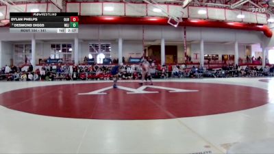 141 lbs Quarterfinal - Desmond Diggs, Mount St. Joseph vs Dylan Phelps, Olivet