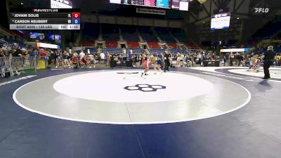 138 lbs Quarters - Jovani Solis, FL vs Carson Neubert, WI