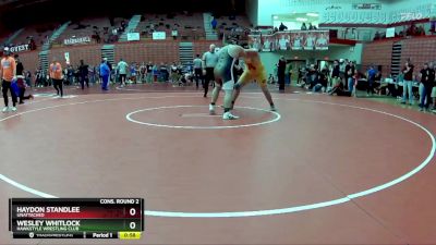 285 lbs Cons. Round 4 - Wesley Whitlock, Hawkstyle Wrestling Club vs Haydon Standlee, Unattached