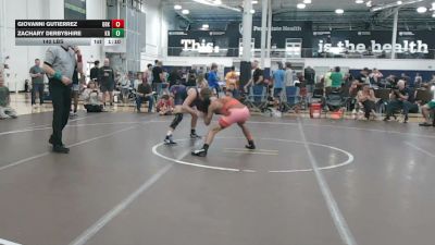 140 lbs Semifinal - Giovanni Gutierrez, Dark Horse Black - HSC vs Zachary Derbyshire, Kraken Red - HSC