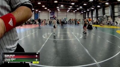 96 lbs Rd# 6- 9:00am Saturday Final Pool - Colin Deily, PA Silver vs Ryan Rojo, Rebellion