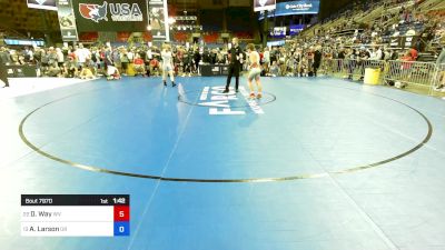 126 lbs Cons 16 #2 - Dominic Way, WV vs Aidan Larson, OR