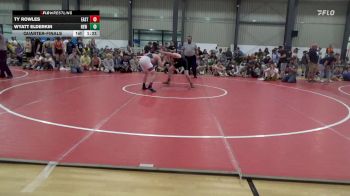 160 lbs Quarterfinal - Ty Rowles, East Waterford vs Wyatt Elderkin, New Freedom