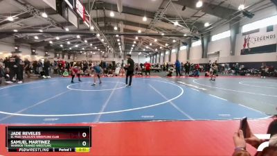 110 lbs Cons. Semi - Samuel Martinez, Warrior Trained Wrestling vs Jade Reveles, El Paso Wildcats Wrestling Club