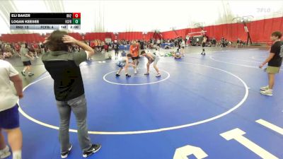 126 lbs Round 2 (8 Team) - Eli Baker, Roncalli B vs Logan Keesee, Franklin Central Flashes B
