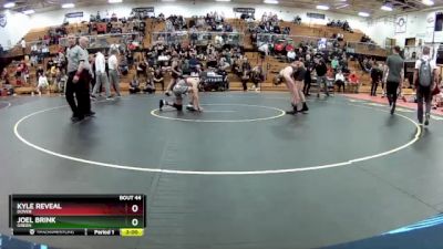 126 lbs Semifinal - Kyle Reveal, Dover vs Joel Brink, Green