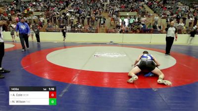 140 lbs Round Of 16 - Alvin Cole, Georgia vs Nathan Wilson, The Storm Wrestling Center