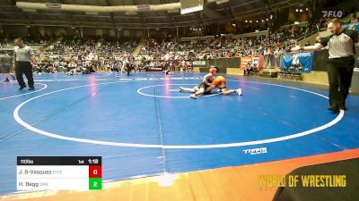 110 lbs Round Of 16 - Jacob Sanchez-Vasquez, Steel City Reloaded vs Henry Begg, Simmons Academy Of Wrestling