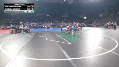4A/3A/2A/1A Girls 130 Cons. Round 3 - Angelina Santana, Nyssa Girls vs Ashlynn Anderson, Lowell Girls