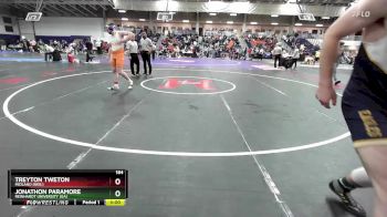 184 lbs Cons. Round 3 - Treyton Tweton, Midland (Neb.) vs Jonathon Paramore, Reinhardt University (GA)