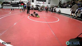 61 lbs Consi Of 8 #2 - Lane Powell, Verdigris Youth Wrestling vs Deacon Alfaro, Grove Takedown Club
