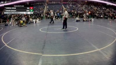 2A 120 lbs Cons. Round 3 - Knari Bailey, West Davidson vs Omega Edge, Trinity