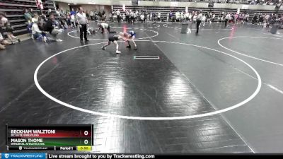 65 lbs Semifinal - Beckham Walztoni, DC Elite Wrestling vs Mason Thome, Immortal Athletics WC