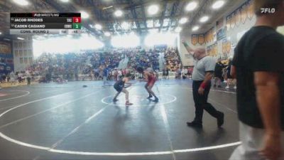 132 lbs Cons. Round 2 - Jacob Rhodes, Mater Lakes vs Caden Cagiano, Cardinal Gibbons