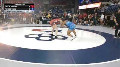 155 lbs Cons. Sub-semis - Julia Araujo, ND vs KyLee Tibbs, OH