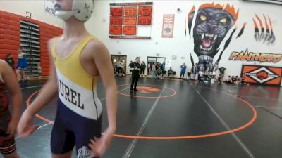 128-131 lbs Round 1 - Johnny Rosenberger, Riverton Middle School vs Brady Cole, Laurel Middle School