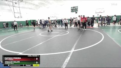 150 lbs Cons. Round 4 - Mathius Pereira, San Clemente vs Vishaan Gulati, Trabuco Hills