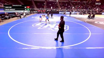 132 lbs Cons. Round 1 - Rilee Kinsley, Valley Central-9 vs Jada Lee, Monroe Woodbury-9