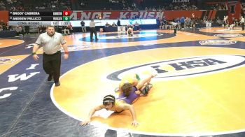 2A 150 lbs Cons. Round 1 - Andrew Pellicci, New Lenox (Providence Catholic) vs Brody Cabrera, Bloomington (H.S.)