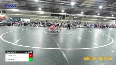 115 lbs Consi Of 32 #1 - Colton Lock, Cardinal Wrestling Club vs Sonny Solano, Duran Elite